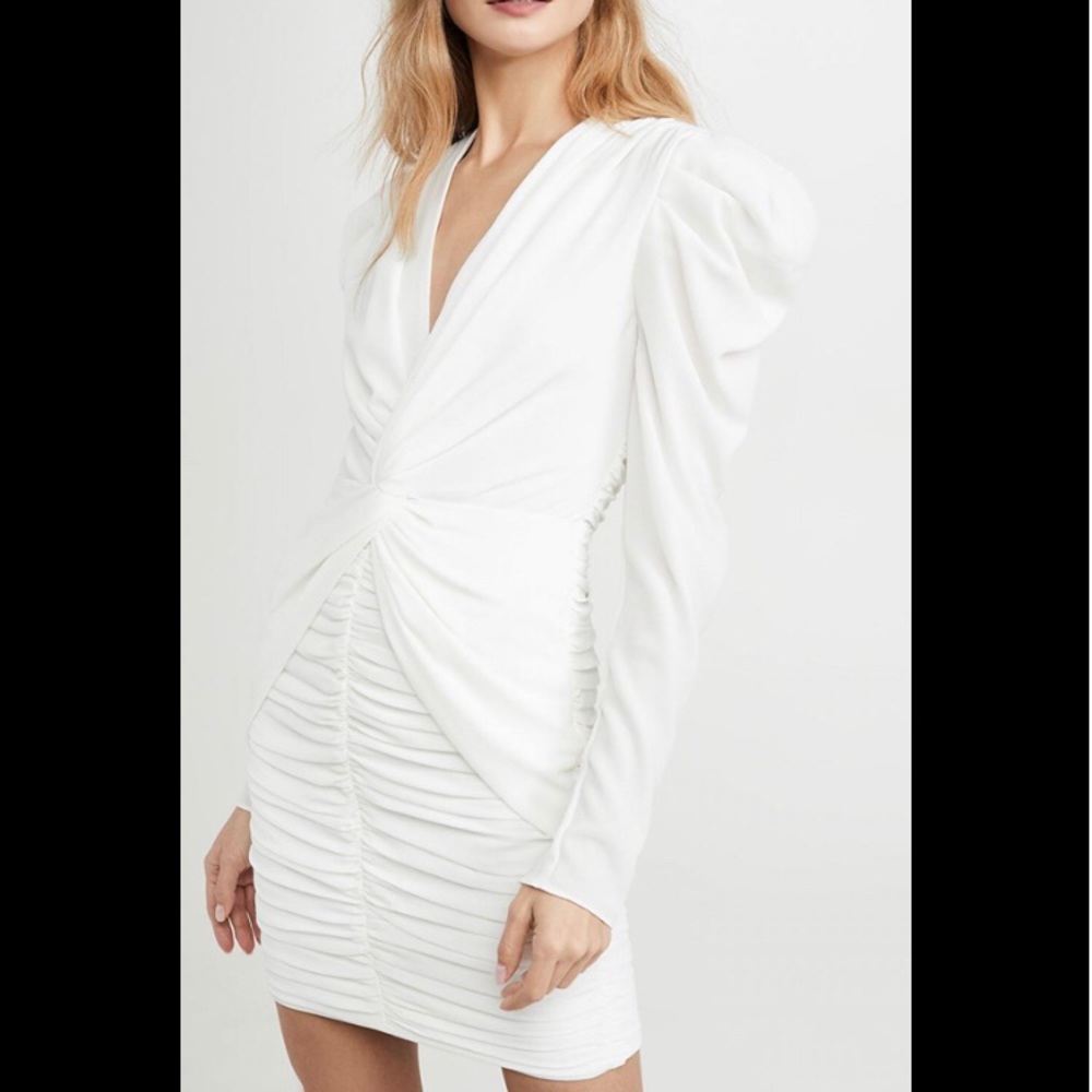 NWT MISHA COLLECTION white mini dress